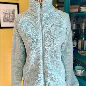 Columbia Women's Soft Blue Full Zip Fleece Jacket